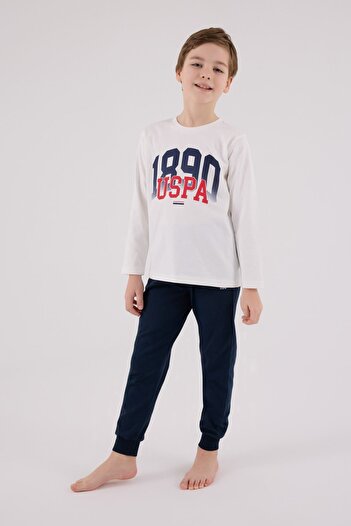 U.S. Polo Assn. 4-15 Years Old Licensed Us Polo Assn Boys Suit-Ecru