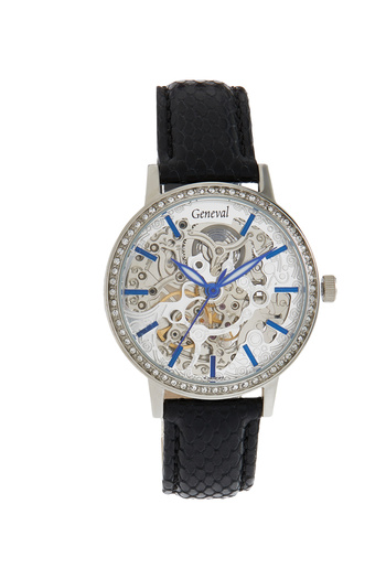 GENEVAL Women's Leather Analog Watch GLAS1712WWB