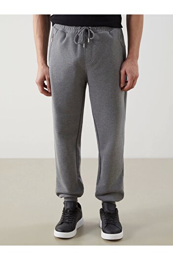 LC Waikiki Ανδρικό αθλητικό παντελόνι LCWAIKIKI Classic Grey Άνετο Μοντέλο Jogger