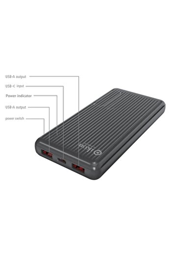 Ikon 10000 mAh Power Bank, IK-PBW105