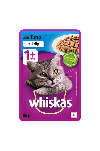 Whiskas Tuna in Jelly Wet Cat Food 1+Years, 80g