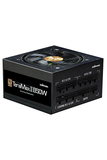 Zalman Napájací zdroj pre PC TeraMax II, 850W, 80+ Gold, modulárny, 12cm, zlatý/čierny