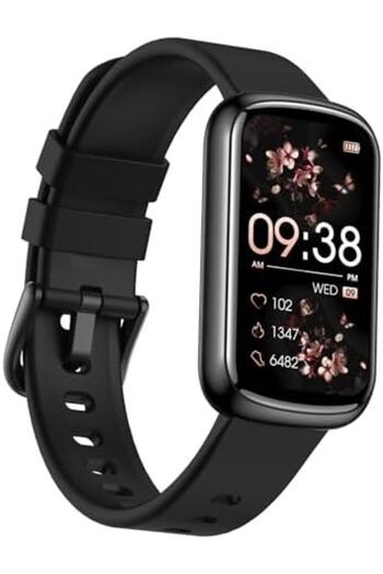 HiFuture EVO 2 Smart Band Black – 1.47" IPS Display Fitness Tracker with 100+ Sports Modes, Heart