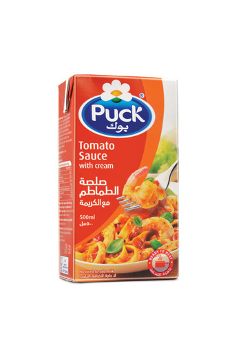 Puck Tomato Sauce with Cream, 500 ml - Pack of 1
