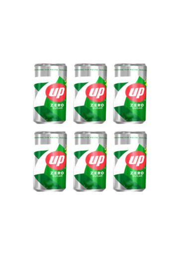 7 Up 7Up Zero Sugar Can, 325 ml x 6