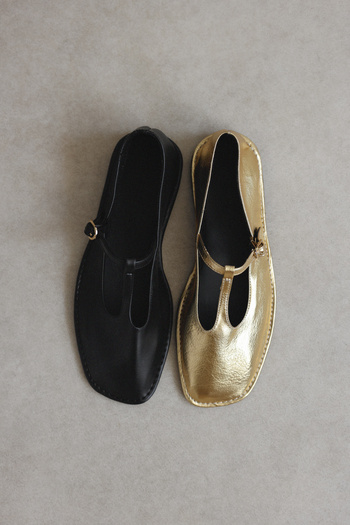 LUTVELIZADE Babet 2523 - Blunt Gold Women's Babet with Window