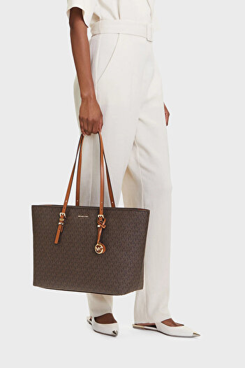 Michael Kors 4g Logo Printed Adjustable Handle Large Tote Bag 30T5Gqnt9B252 Bag 30