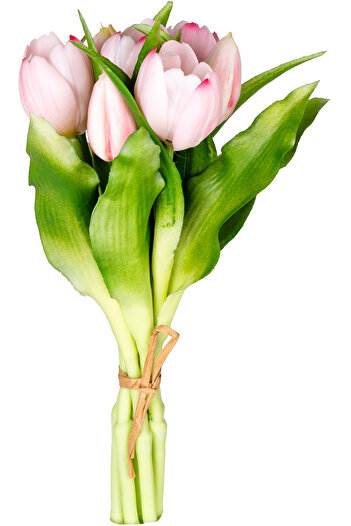 Herdekora Yapay Lale Islak Dokulu Pembe 26 Cm.