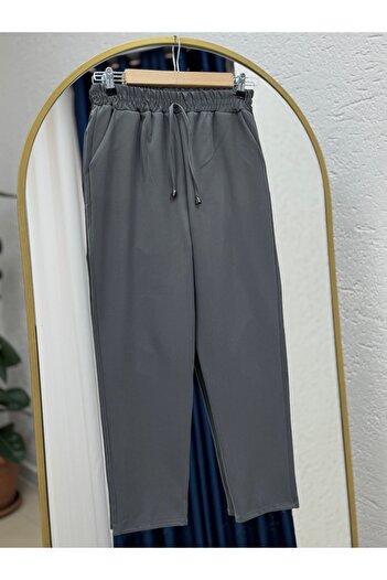 MİHRA STORE Asian Carrot Leg Trousers-Mt1444 Anthracite