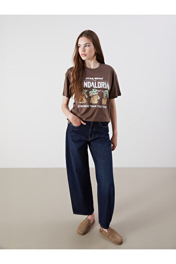 LC Waikiki Crew Neck the Mandalorian Printed Women's T-Shirt