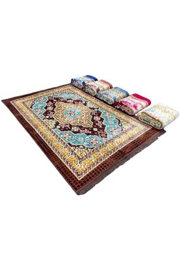 Alsaqer Turkey Premium Quality Majlis Mat, Large Multicolor Rectangular Picnic Blanket, Living Room