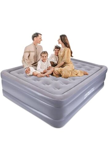 Generic Inflatable Air Mattress Queen with Built in Pump Comfort Blow Up Bed Waterproof Fast&Easy Set
