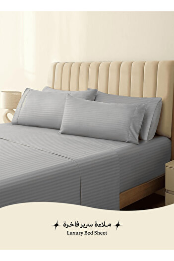 Art Comfort Luxury fitted sheet set with deep pockets for secure fit, 2 pillowcases