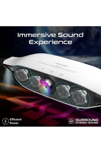 Promate 20W BassBoost™ Quad Speaker Wireless RGB Soundbar
