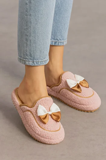 Shoebuo Γυναικείες χειμερινές κορδέλες αντιολισθητική σόλα Γυναικείες παντόφλες σπιτιού