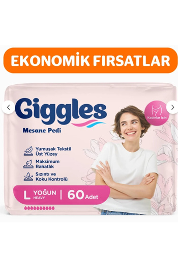 giggles Kadın Mesane Pedi Large(Yoğun) 60 Adet