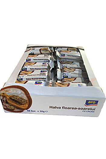 Aro Sunflower Halva Cocoa 48 x 30 g, Aro, 1.44 kg