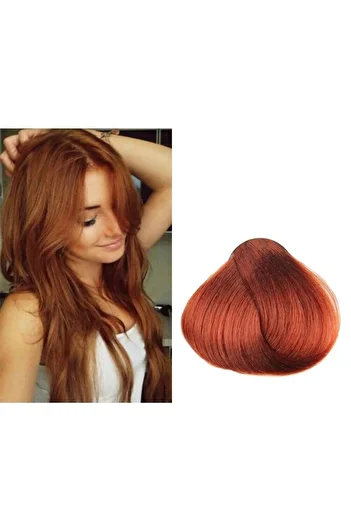 Fanola Vopsea de Par 8.4 Permanenta Fara Amoniac - Color Keratin Oro Puro 24K Blond Cupru Deschis
