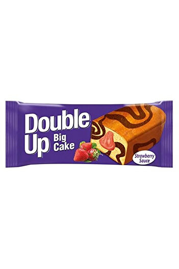 Double Up Strawberry Cream Cake, box 24 pcs x 50 g, DOUBLE UP Big Cake