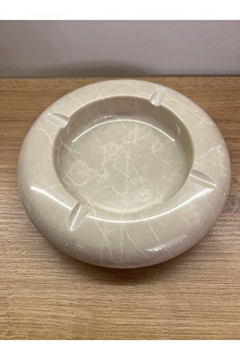 helya marble Beige Marble Ashtray Modern