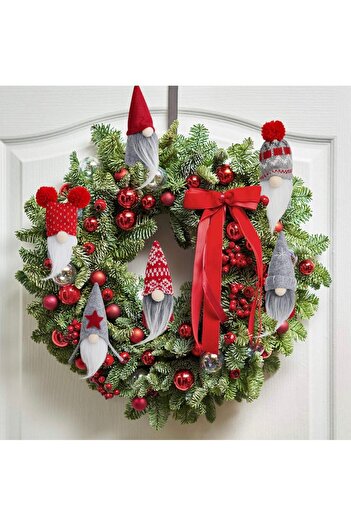 Yenigeldi 1 Adet Gnome Yılbaşı Noel Şans Cücesi Süs Dekorasyon Yılbaşı Ağaç ve Masa Süsü