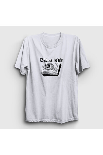 Presmono Unisex White Logo Bikini Kill T-Shirt 571863Tt