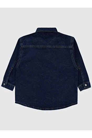 ASL GOLF CLUB Cămașă oversize din denim pentru băiat 2-14 ani – nasturi cu fixare, 2 buzunare