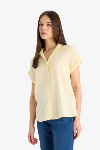 DeFacto Women's Short Sleeve Shirt N7819Az/Yl155