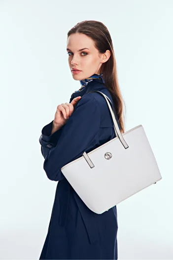 U.S. Polo Assn. White Women's Shoulder Bag Us3075