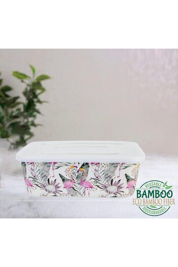 erorex Florence Eco Friendly Bamboo Fibre Container Food Storage Lunchbox 19X14Cm 800Ml