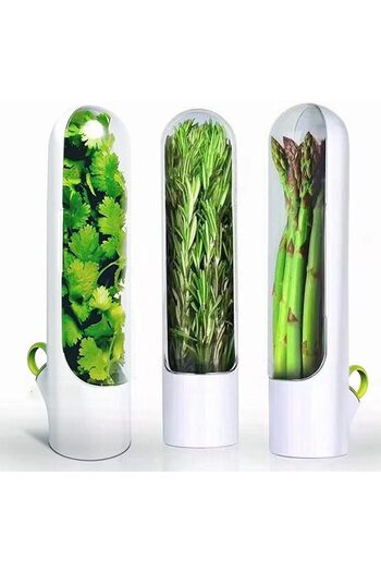 erorex Herb Saver Refrigerator, Herb Saver Pod, Vegetable Preservation Bottle, Fresh Herb Keeper Cilantro,