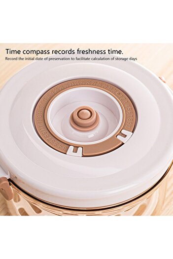 erorex Vacuum Seal Food Storage Container Time Dial, Bpa Free, 1.45L Vacuum Seal Containers Manual Pump,