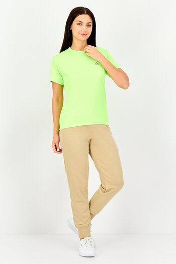 adidas Women Sportswear Fit Short Sleeves Outdoor T-Shirt, Lime Green