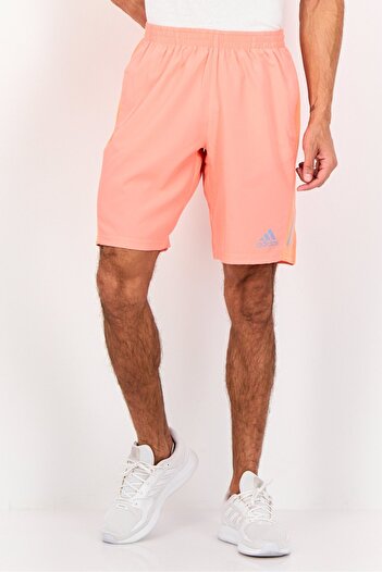 adidas Men Sportswear Fit Drawstring 7 Inseam Training Shorts, Coral