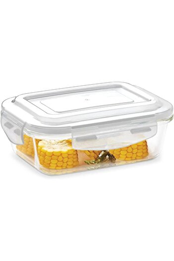 erorex Klip N Store Rectangular Glass Storage Container Air Tight Lid Food Storage Container Microwave