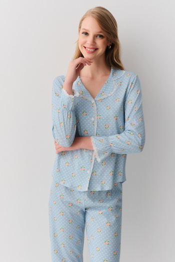SUWEN Set de pijamale masculine Julia