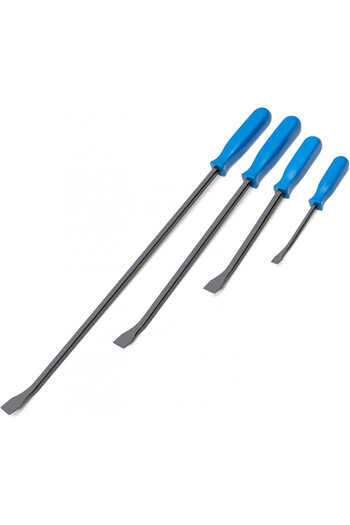 Rotation Set of 4 tire screwdrivers, steel/polypropylene, black/blue, 20/30/45/60 cm