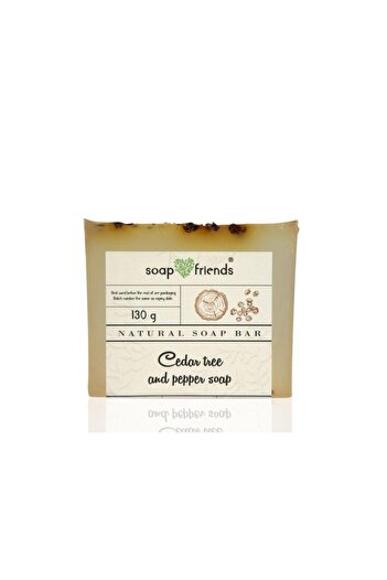 Soap&Friends Cedar & Pepper Moisturizing Soap for Daily Moisture and Cleansing Purpose | 130g