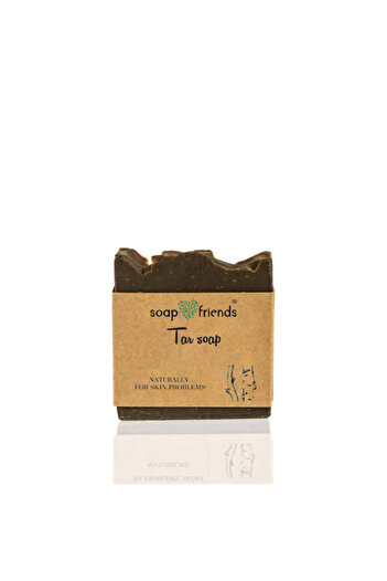 Soap&Friends Tar Soap – 80g | Soothing & Deep Cleansing | Psoriasis, Acne & Dandruff Treatment