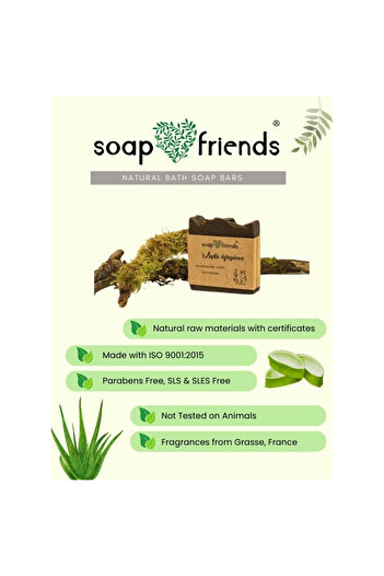 Soap&Friends Tar Soap – 80g | Soothing & Deep Cleansing | Psoriasis, Acne & Dandruff Treatment