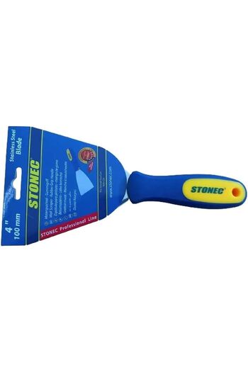 STONEC Wall Scraper with Rubber Handle, 100mm - 4 Inch
