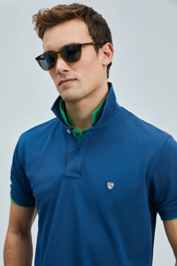 Lufian Polo Neck Comfort Fit Men's T-Shirt