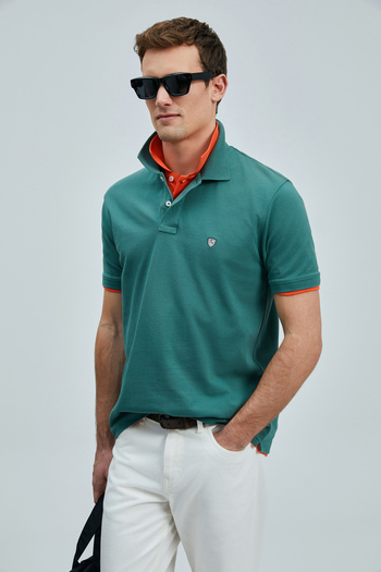 Lufian Polo Neck Comfort Fit Men's T-Shirt