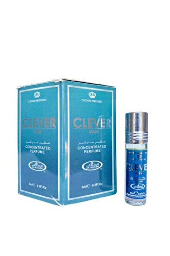 Al Rehab perfumes Al Rehab Clever Man Perfume Oil 6ml (Pack of 6)