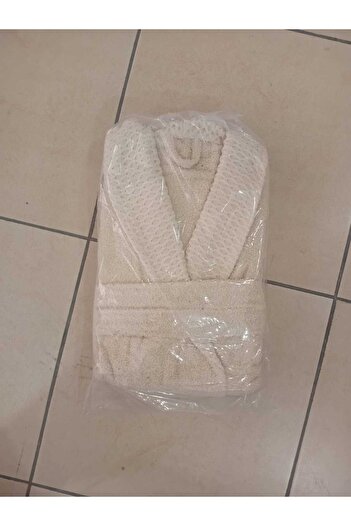 YÜNTEKS 100% Cotton Bathrobe, High Water Absorbency, Gramage Bathrobe, Single Bathrobe