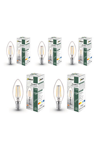 ORBUS BCB3 4W E14 Led Ampul Clear Beyaz Işık 400lm
