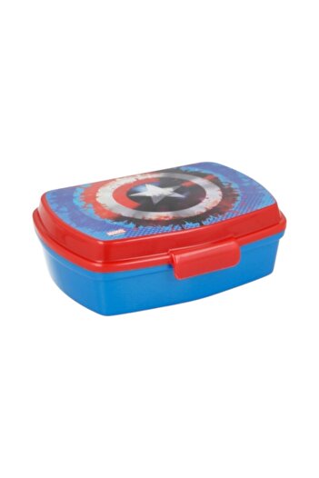 AVENGERS Rectangular sandwich box, 17x14x5.6 cm, Red,