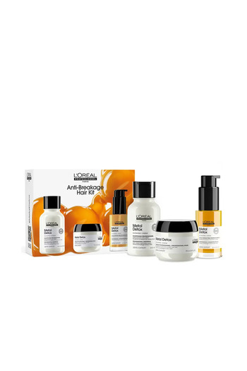 L'oreal Professionnel Set pentru ingrijirea parului tern, L’oreal Professionnel METAL DETOX, 3 buc