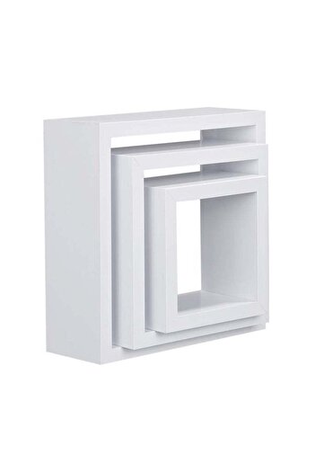 Generic Nicole Cubes Set of 3 Pieces - White