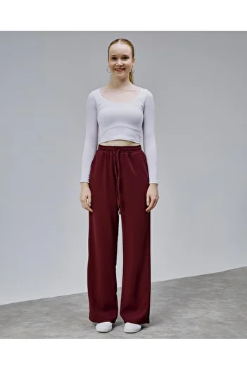 Butik Belly Drawn Elastic Fabric Palazzo Pantalon